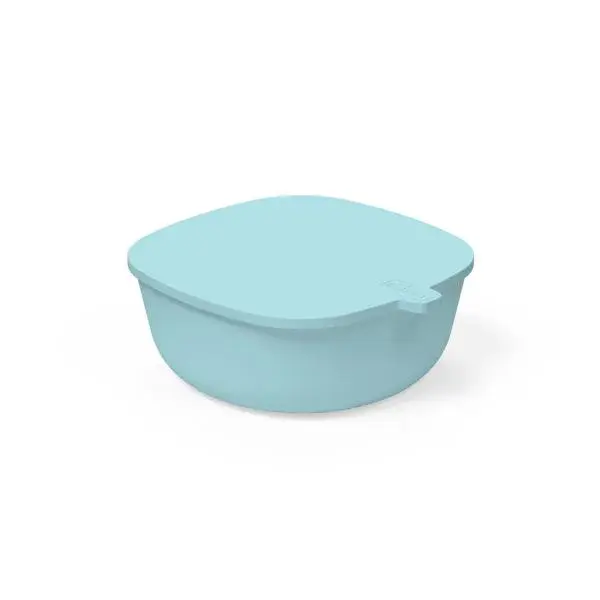 CHICCO Miska s víkem stohovatelná blue 6m+