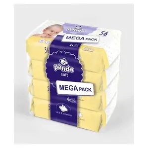 PANDA Vlhčené ubrousky soft 4 x 56 kusů