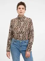 Béžové dámské tričko s dlouhým rukávem ORSAY - Dámské