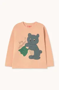 Tinycottons  tričko s dlouhým rukávem dětské bavlněné BEAR GRAPHIC SLEEVE TEE