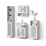 Livinity® KOUPELNOVÝ NÁBYTEK Mincio, Bílá, 4dílná