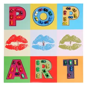 MCW PLÁTNĚ POP ART + AUTA Vícebarevné