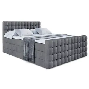 ALTDECOR POSTEL boxspring VIONE-Z KING – 120 x 200 – H3/H4 – tmavě šedá