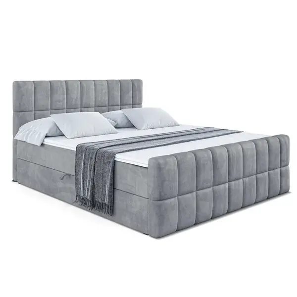 ALTDECOR AMERICKÁ postel MIAMI-Z – 180 × 200 cm – H3 – šedá