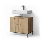 Livinity® VANITY UNIT ATERNO Dub Viking 70 x 63 cm se 2 dveřmi