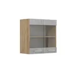 Vicco SKLENĚNÁ KUCHYŇSKÁ SKŘÍŇKA R-Line Beton 60 cm