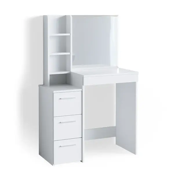 Vicco TOALETNÍ STOLEK Meryl, Bílá, 80 cm se zrcadlem