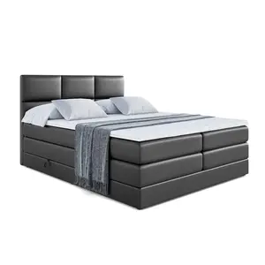 ALTDECOR POSTEL boxspring OHIO KING – 180x200 – H3/H4 – vysoce lesklá černá
