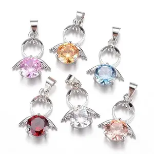 Brass Cubic Zirconia Pendants
