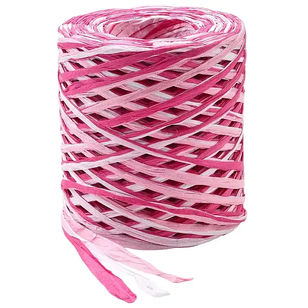 Segment Dyed Raffia Paper Cords for DIY Craft