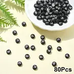 Opaque Acrylic Horizontal Hole Beads