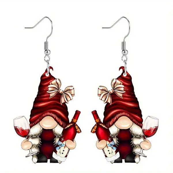 Christmas Acrylic Dangle Earrings