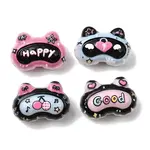 Embossed Opaque Acrylic Beads