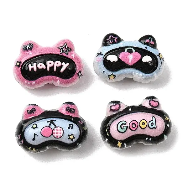 Embossed Opaque Acrylic Beads