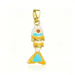 Brass Enamel Pendants