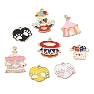Circus Theme Alloy Enamel Pendants