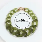 Frosted Acrylic Chunky Twisted Chain Necklacs for Women