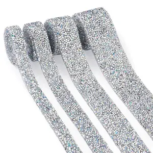 Glitter Resin Hotfix Rhinestone(Hot Melt Adhesive On The Back)