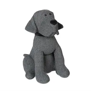 Relaxdays ZARÁŽKA Šedá Černá Pes 28 cm