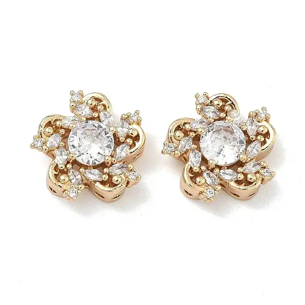 Brass Pave Cubic Zirconia Multi-Strands Links