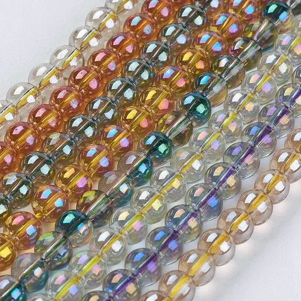 Electroplate Glass Beads Strands