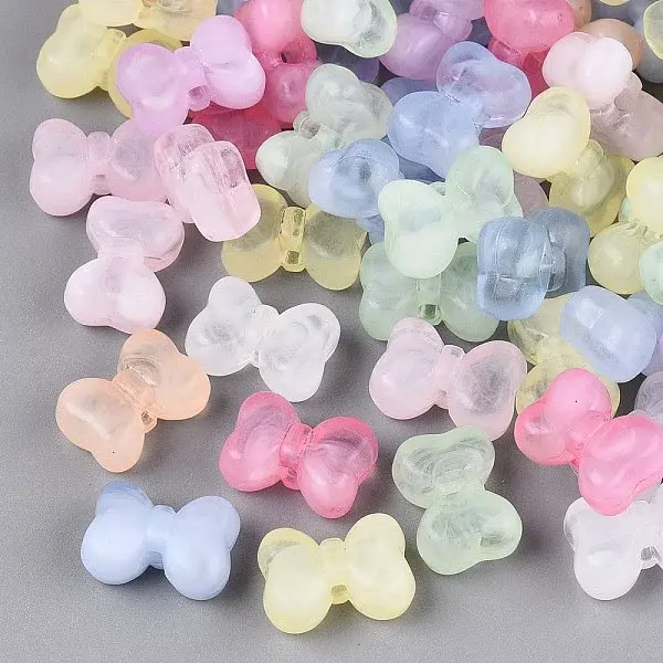 Two Tone Transparent Acrylic Beads