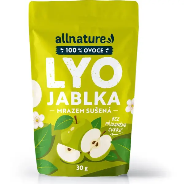 Allnature Jablka sušená mrazem mrazem sušené ovoce 30 g