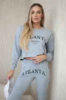 Sada s šedým potiskem Atlanta