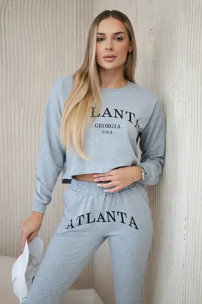 Sada s šedým potiskem Atlanta