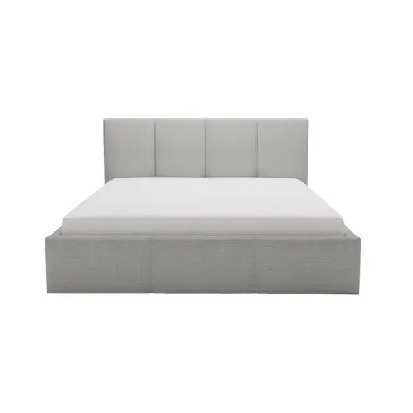 Fedve POLSTEROVÁ POSTEL Celano Slim 140x200 cm, Šedá
