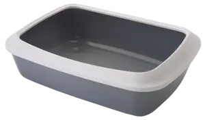 Toaleta Isis+okraj 50*37*14cm šedá
