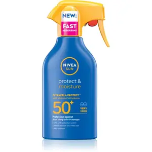 NIVEA SUN Protect & Moisture hydratačný sprej na opaľovanie SPF 50+ 250 ml