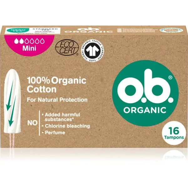 o.b. Organic Mini tampóny 16 ks