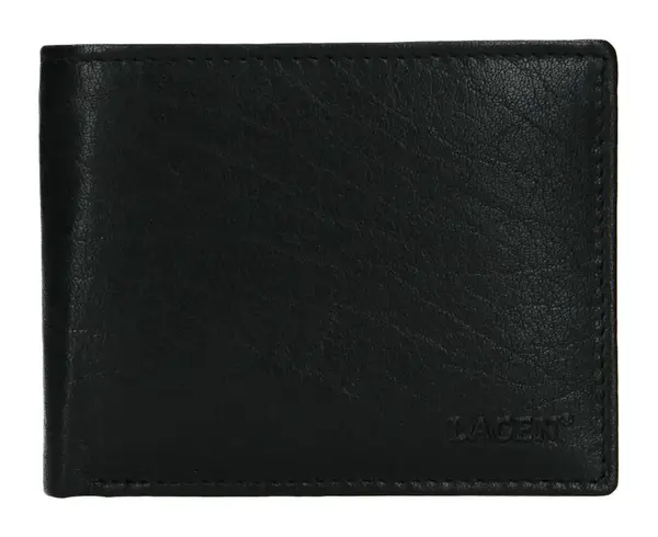 Pánská kožená peněženka Lagen W-8053 Black