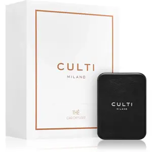 Culti Milano Car Diffuser Black Thé vůně do auta + náhradní náplň 73x53 cm