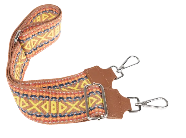 NovaKabelka.cz Látkový přídavný popruh ornamento camel