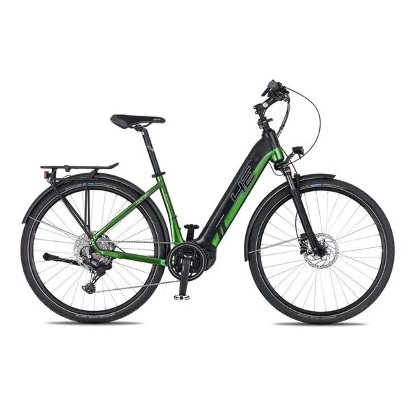 Trekingové elektrokolo 4EVER Comfort Elite 720Wh 28" - model 2025 L (18", 165-180 cm) snake green/black