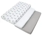 Medi Partners Set of 3 pcs. Fitted Sheet 60x120 cm 100% Cotton Baby Bed Linen Mattress
