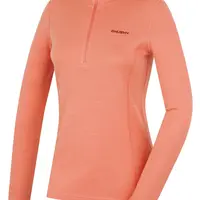 Husky Aron Zip L XS, light orange Dámská merino mikina