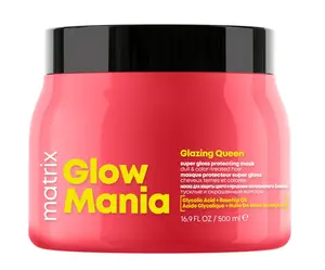 Ochranná maska pro zářivý lesk matných barvených vlasů Matrix Glow Mania - 500 ml + dárek zdarma