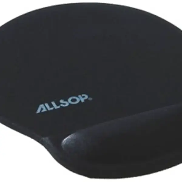Allsop Gelová podložka pod myš černá, 30mm podpora zápěstí