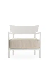 Venkovní křeslo CARA MAT, více variant - Kartell Barva: Bílá/béžová
