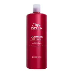 Posilující šampon pro poškozené vlasy Wella Professionals Ultimate Repair Shampoo - 1000 ml (99350167806) + dárek zdarma