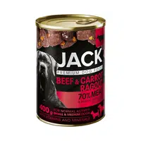 Jack dusené mäso z konzervy - hovädzie, mrkva 400 g