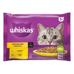 Whiskas výběr krmiva pro kočky v omáčce v kapsičkách - kuřecí, krůtí 4 x 85 g