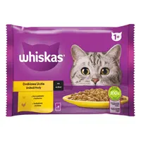 Whiskas výběr krmiva pro kočky v omáčce v kapsičkách - kuřecí, krůtí 4 x 85 g