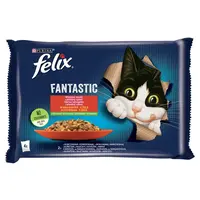 Felix Fantastic lahodný výběr se zeleninou v želé - s hovězím a kuřetem 4 x 85 g