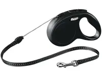 Flexi Classic S lanové vodítko v různých barvách, 5m Černé