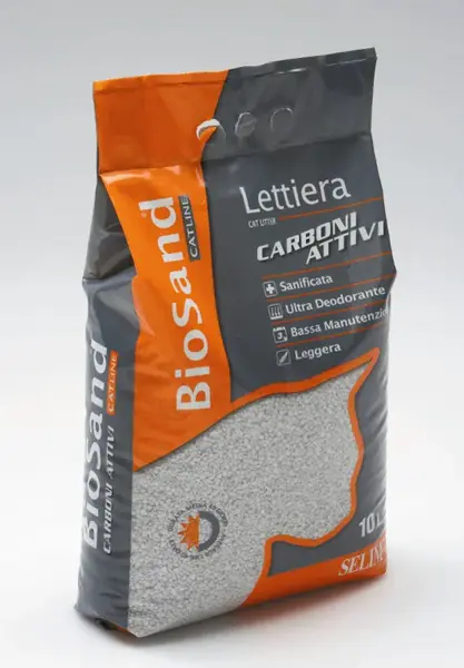 Biosand podestýlka pro kočky s aktivním uhlím 10 l