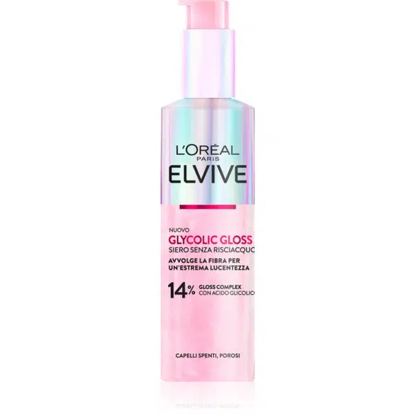 L’Oréal Paris Elseve Glycolic Gloss bezoplachové sérum pro posílení a lesk vlasů 150 ml